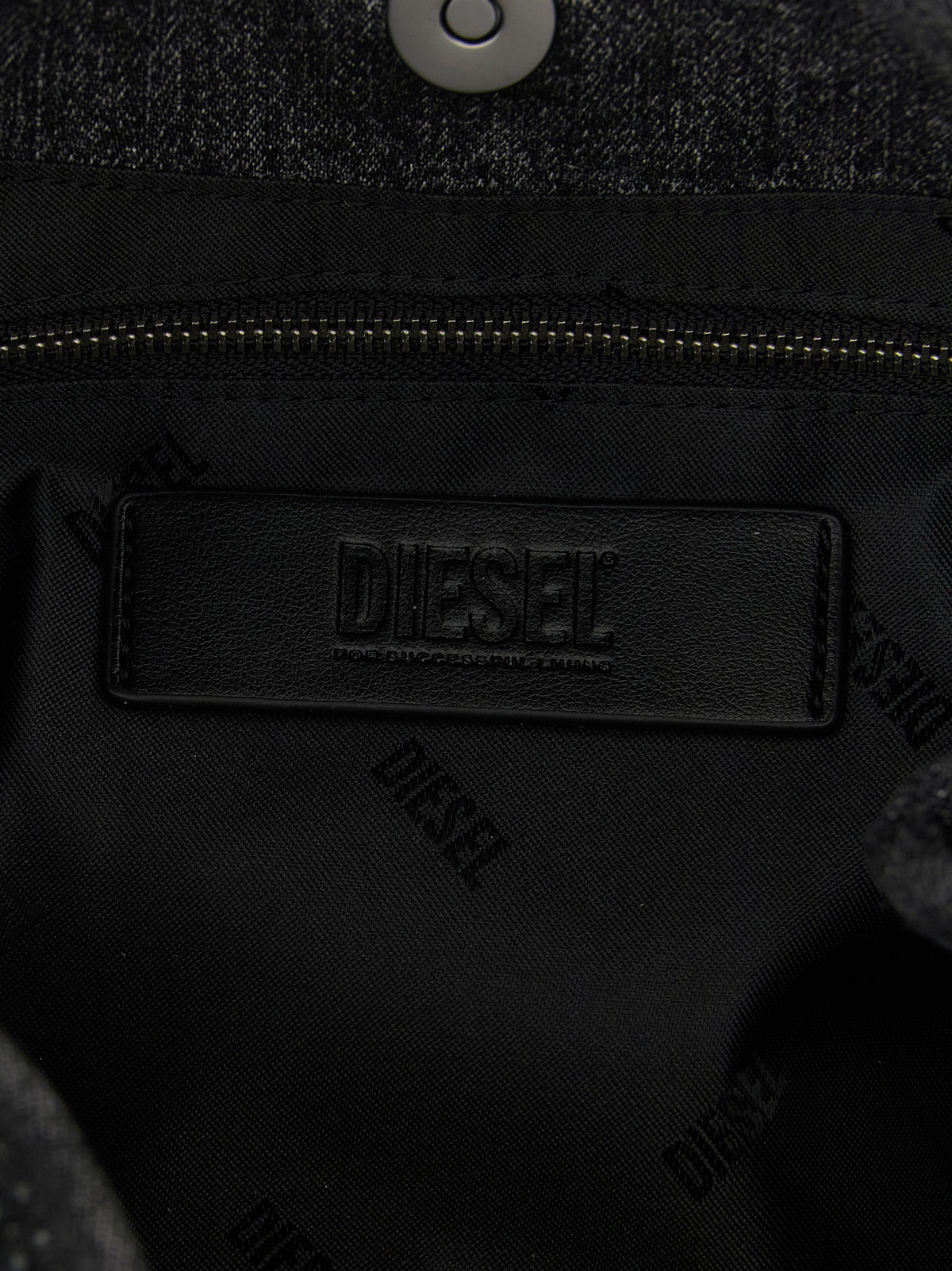 Diesel Schwarze Baumwoll-Handtasche