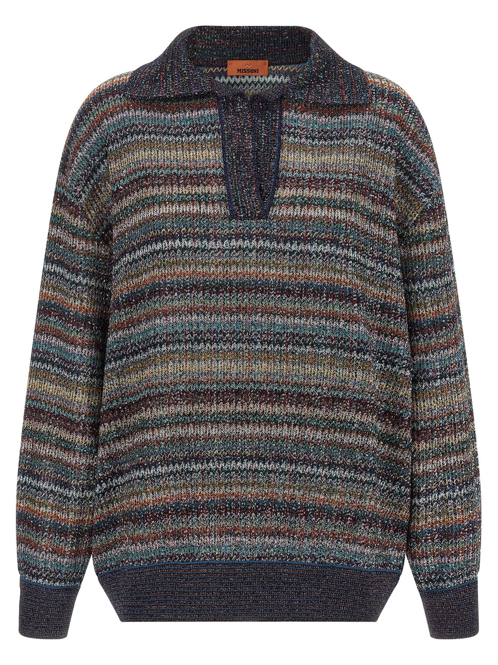 Missoni Mehrfarbiges Poloshirt aus Viskose