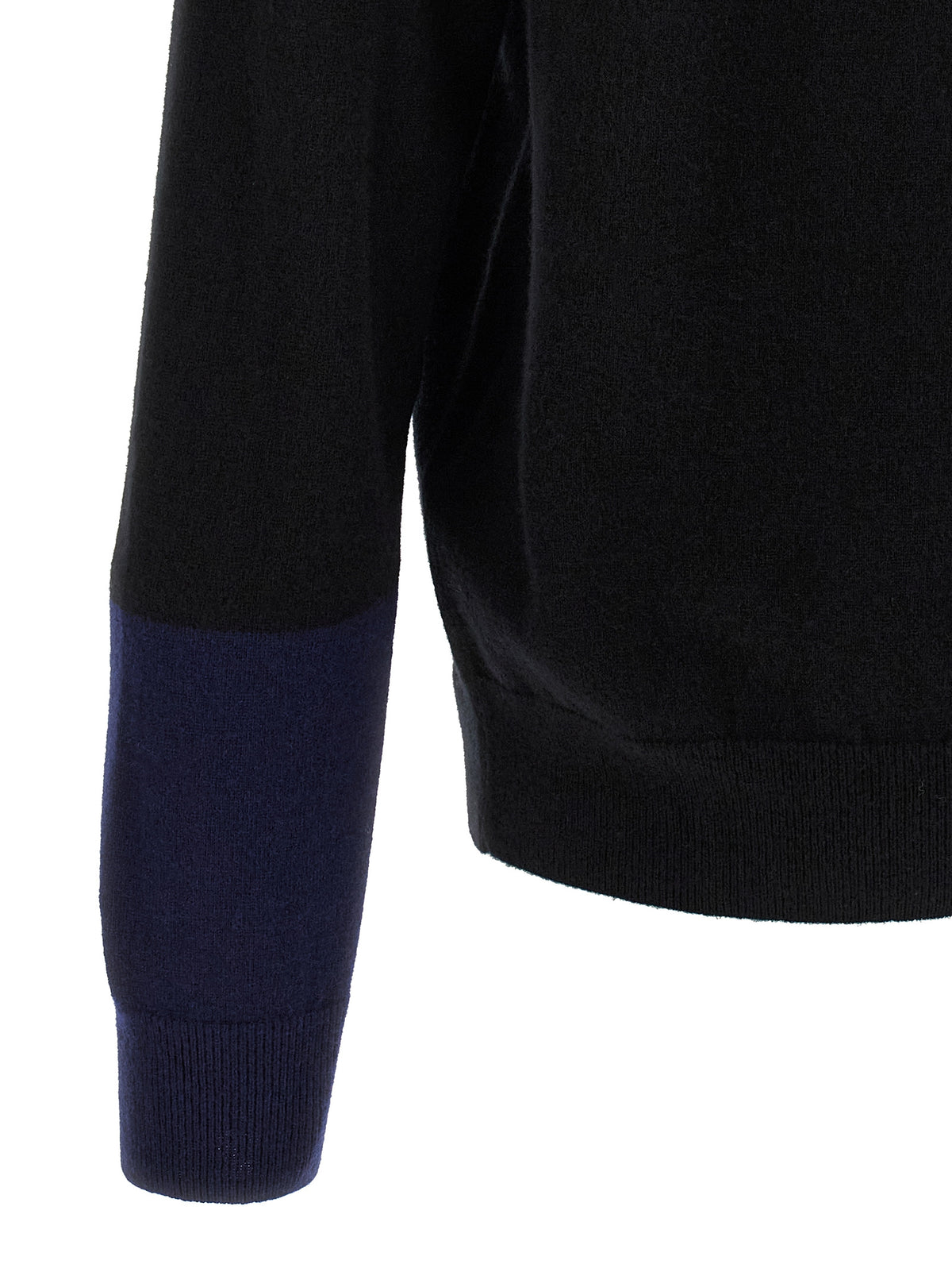 Comme Des Garçons Schwarzer Wollcardigan