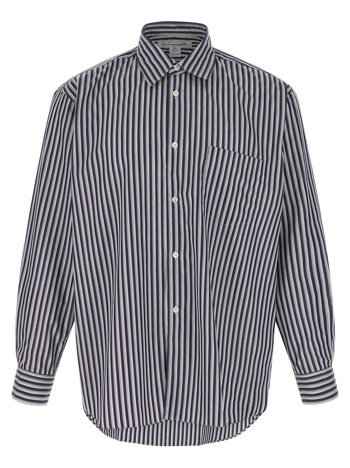 Comme Des Garçons Blaue Baumwollbluse