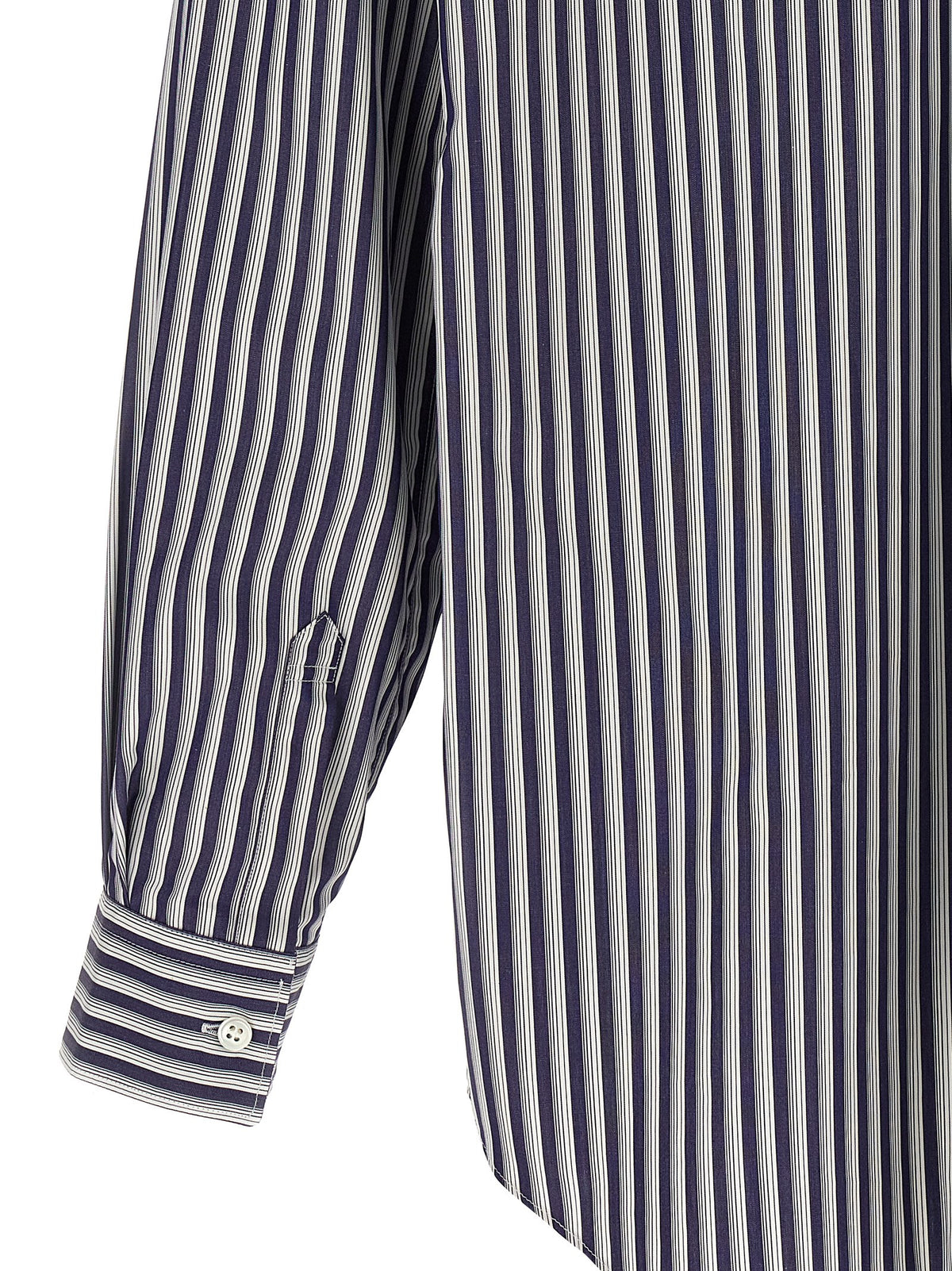 Comme Des Garçons Blaue Baumwollbluse