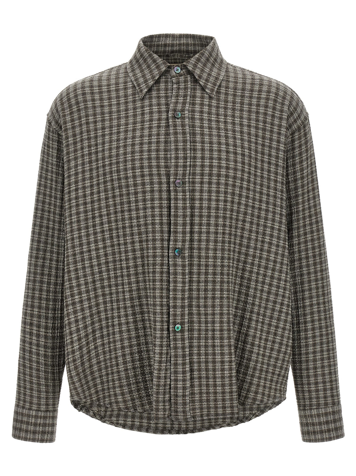 MFPEN Graue Bluse aus reiner Schurwolle