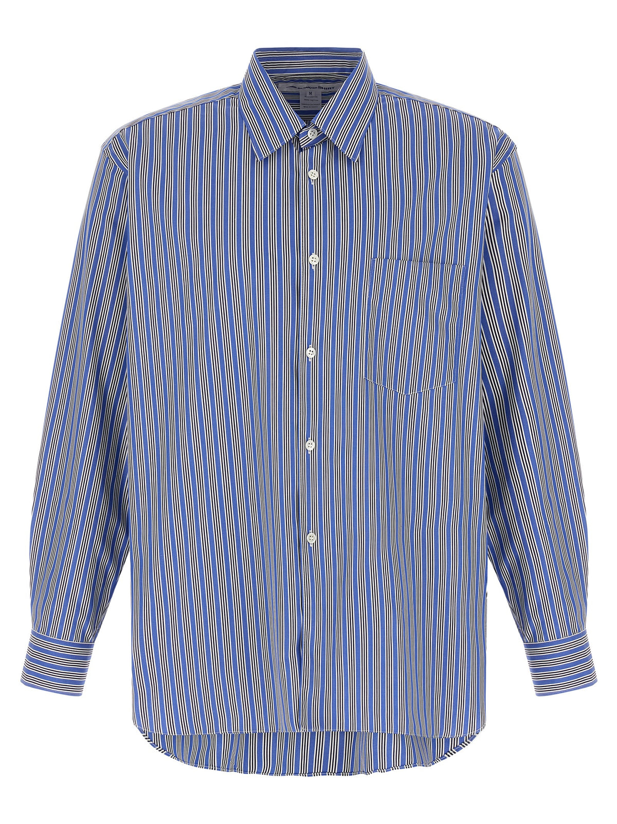 Comme Des Garçons Blaue Baumwollbluse