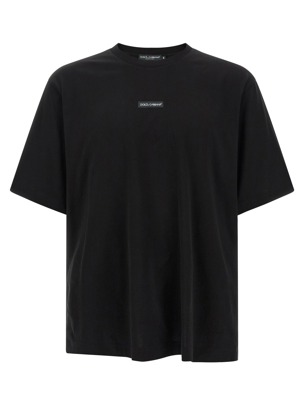 Dolce & Gabbana Schwarzes Baumwoll-T-Shirt