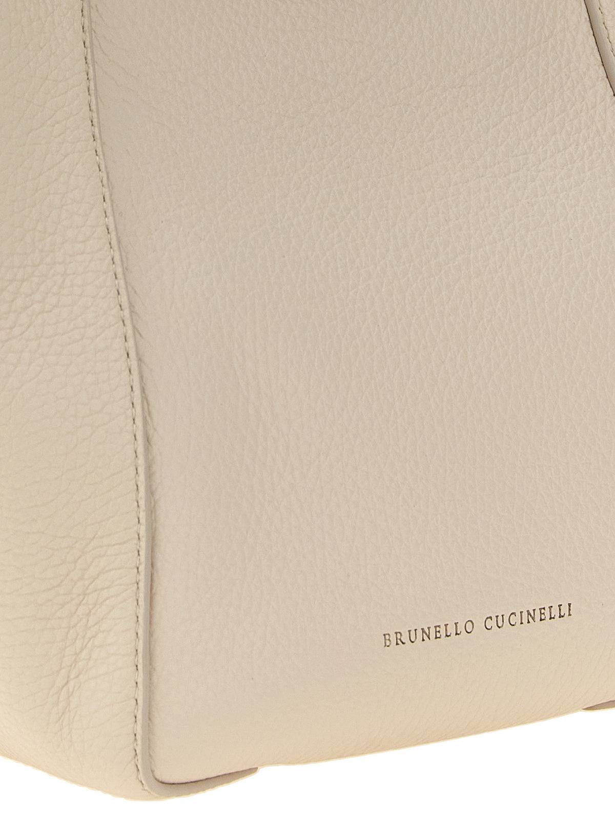 Brunello Cucinelli Handtasche aus beigem Nubukleder