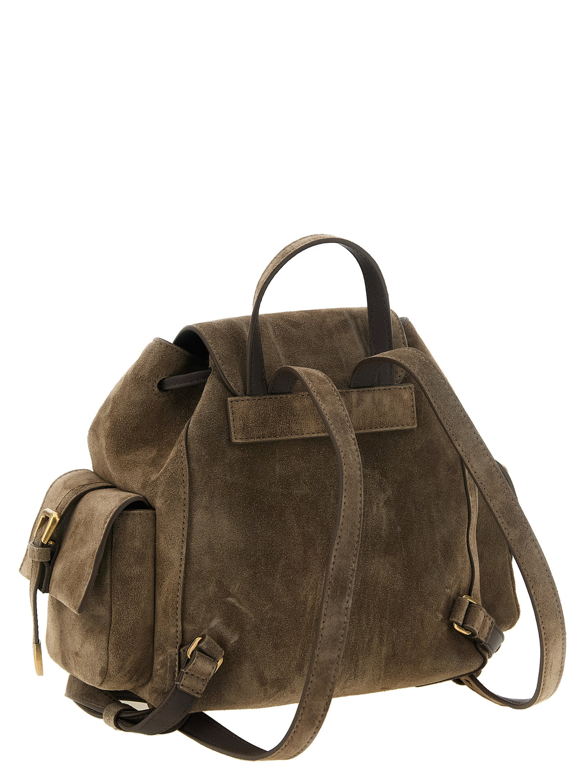 Brunello Cucinelli Rucksack aus braunem Kalbsleder