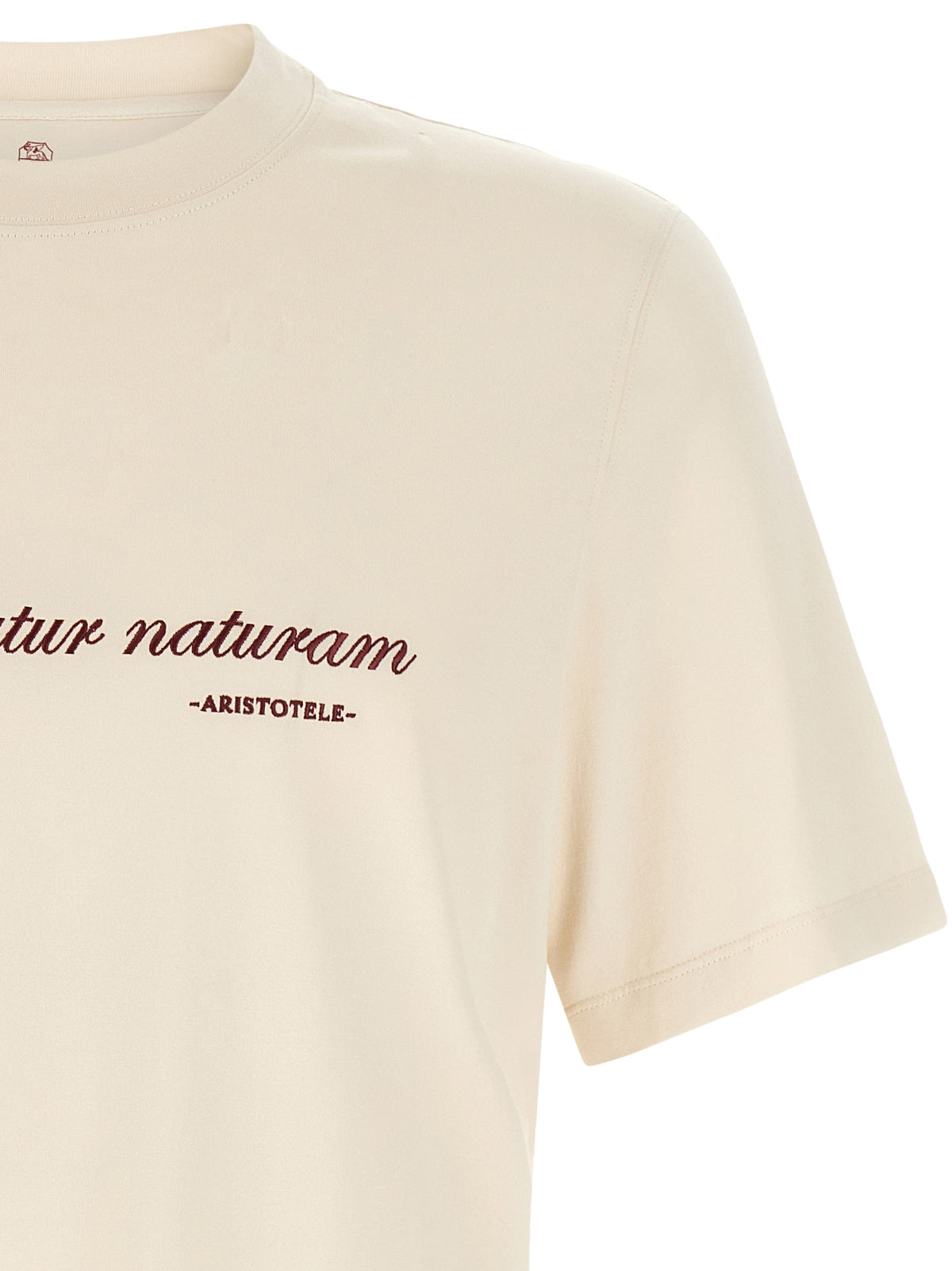 Brunello Cucinelli Weißes Baumwoll-T-Shirt
