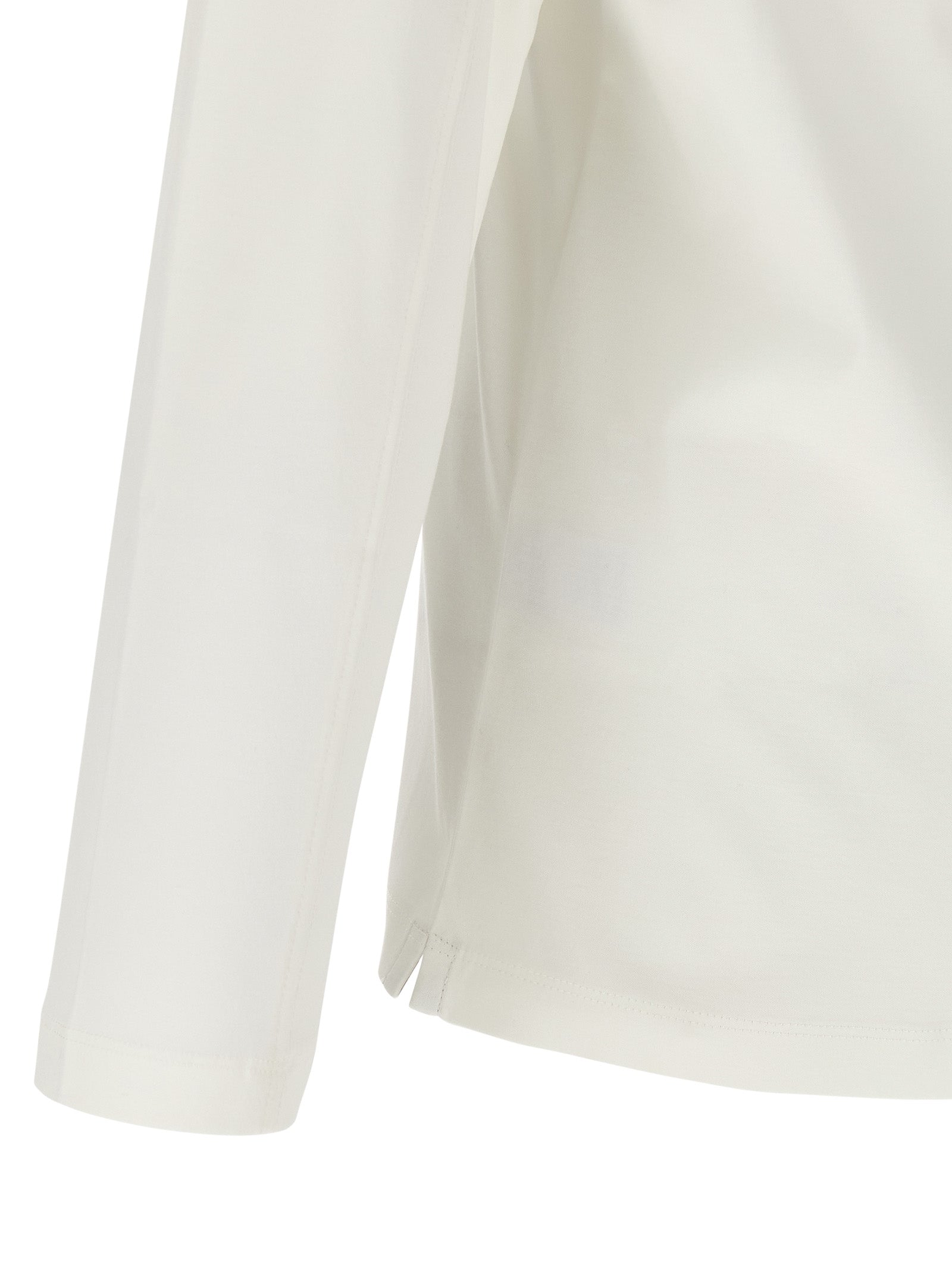 Brunello Cucinelli Weißes Baumwoll-T-Shirt