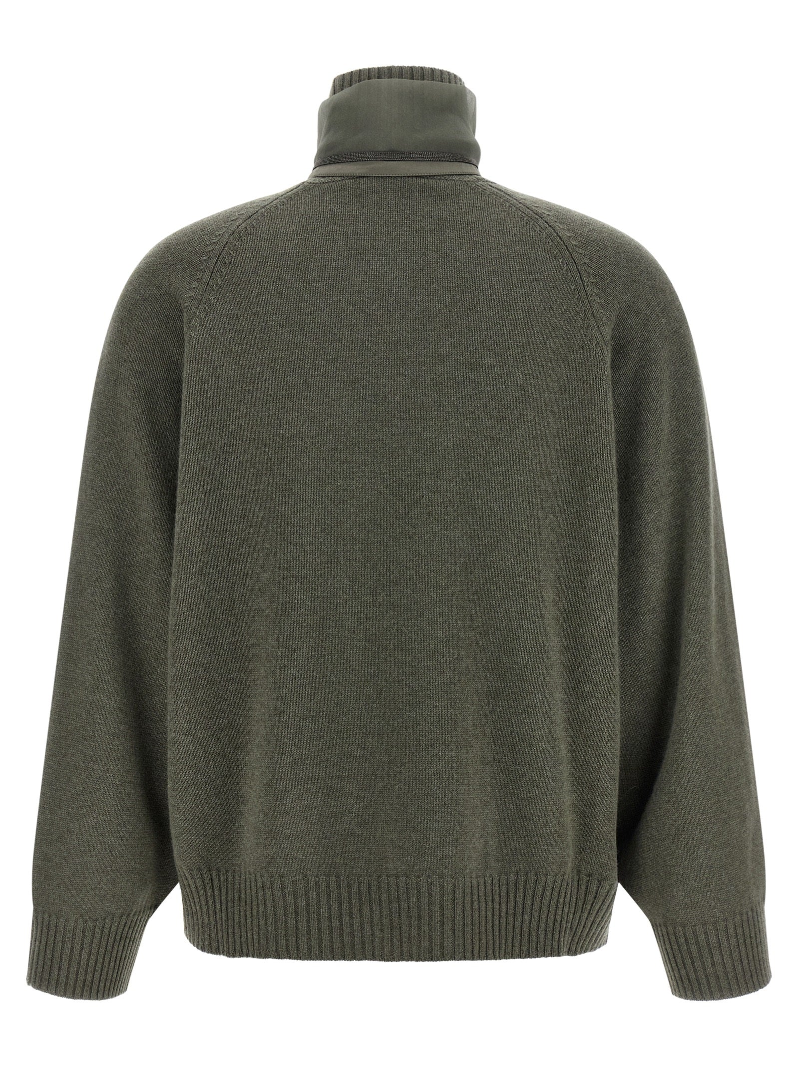 Brunello Cucinelli Zweifarbige Kaschmir-Strickjacke