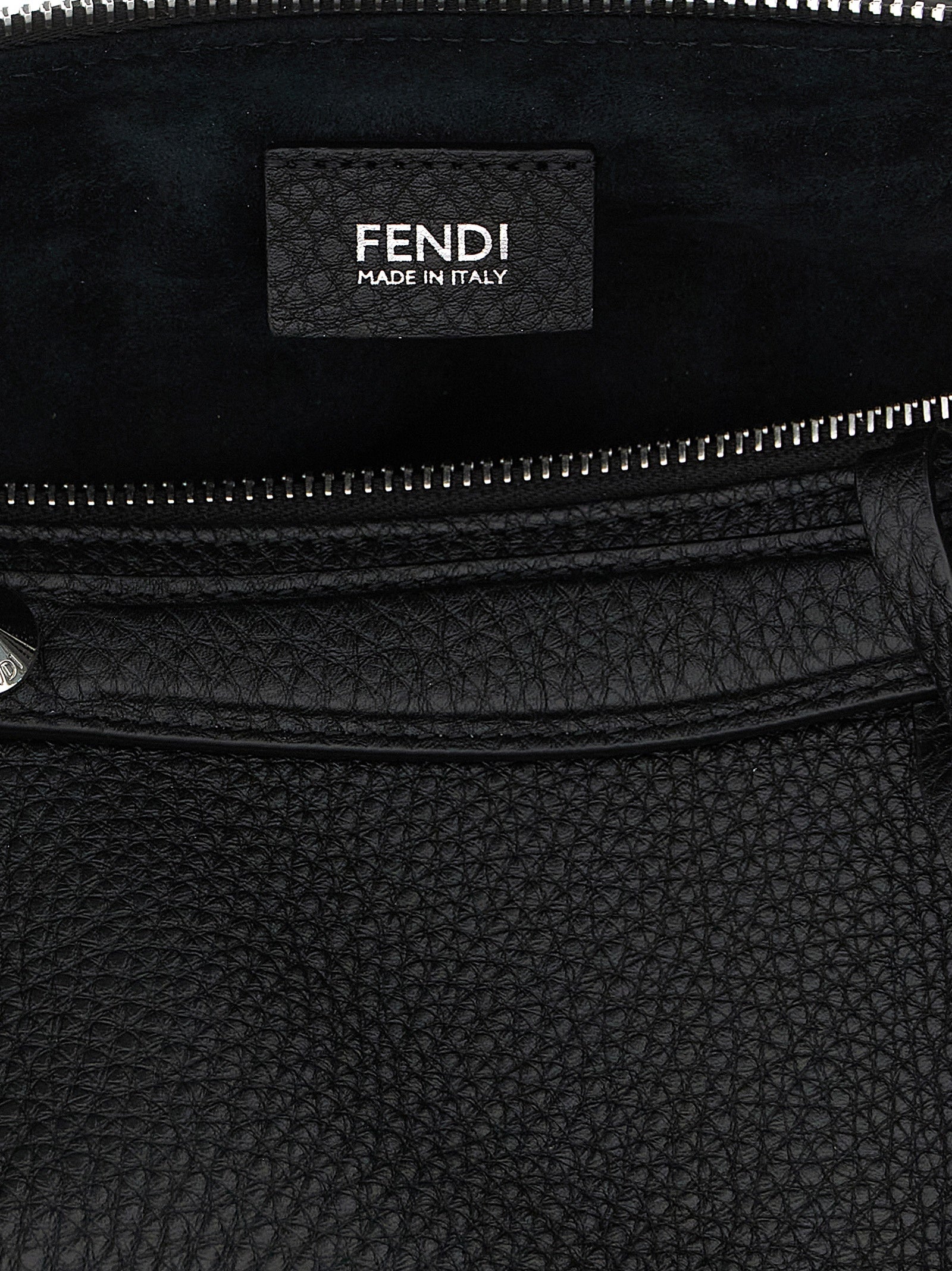 Fendi Schwarze Kalbsleder-Handtasche