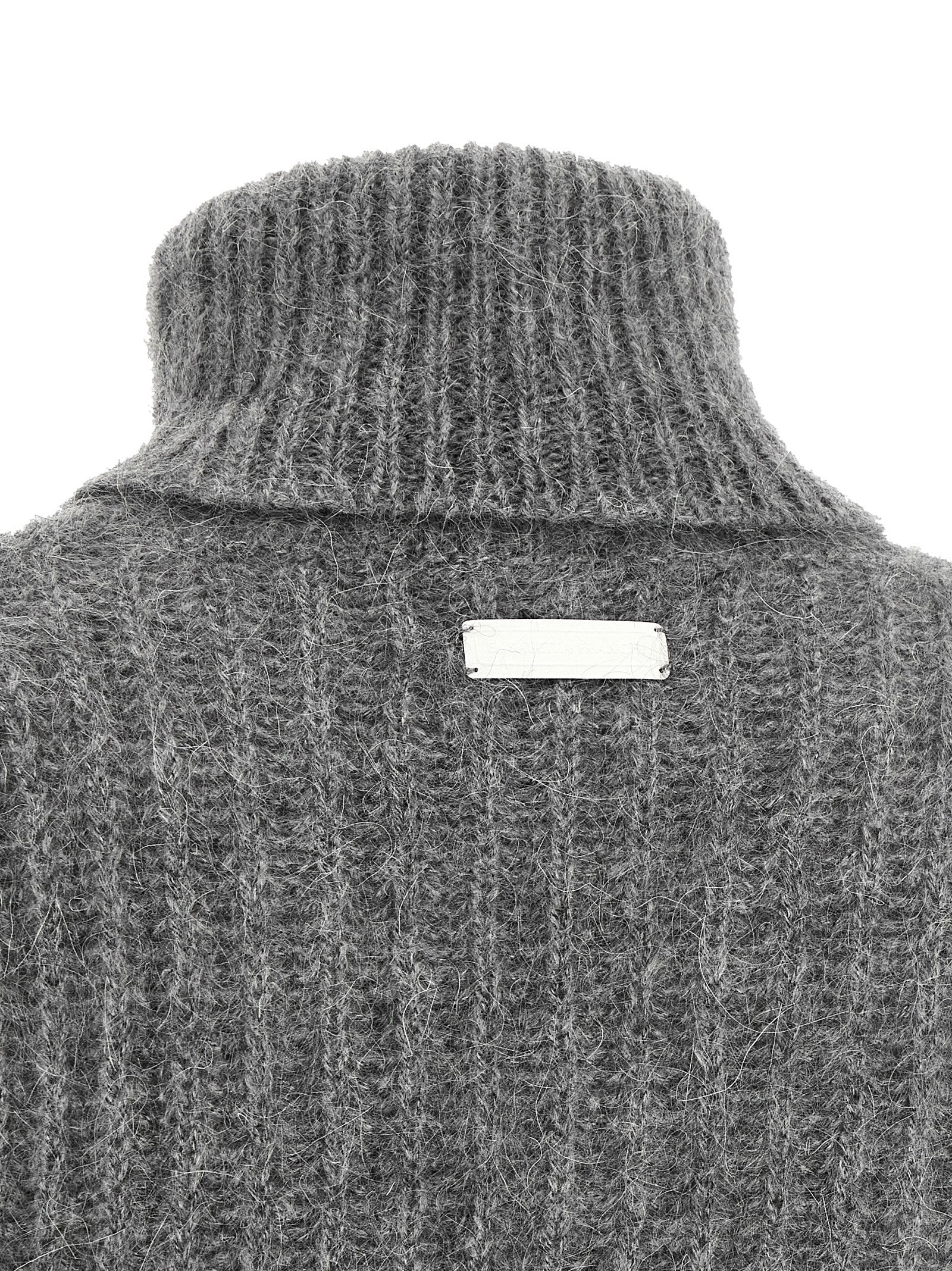 Elisabetta Franchi Grauer Mohair-Cardigan