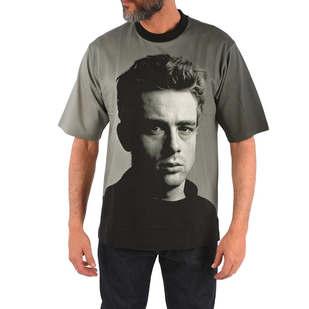 Dolce & Gabbana Schwarzes Baumwoll-T-Shirt