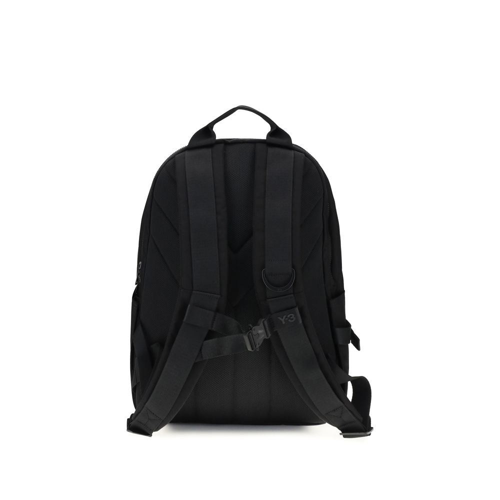 Y-3 Schwarzer Polyamid-Rucksack