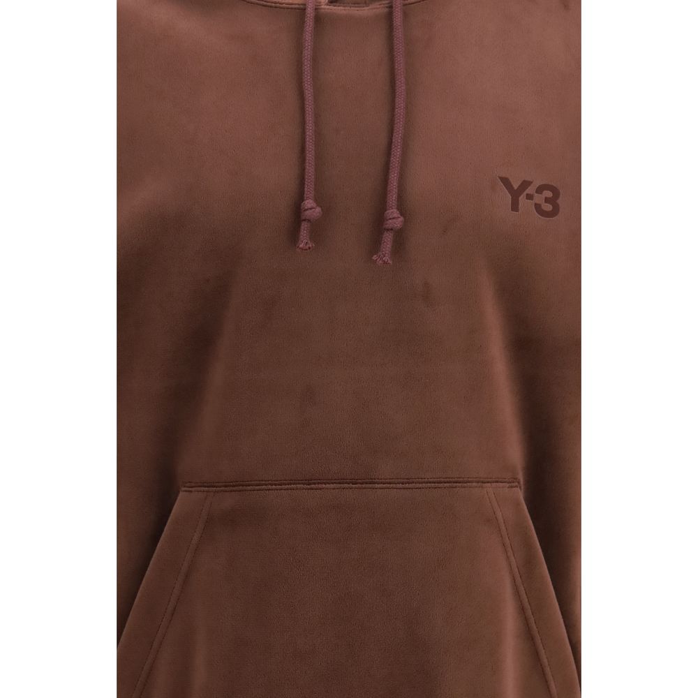 Y-3 Sweatshirt in Bordeaux aus recyceltem Polyester