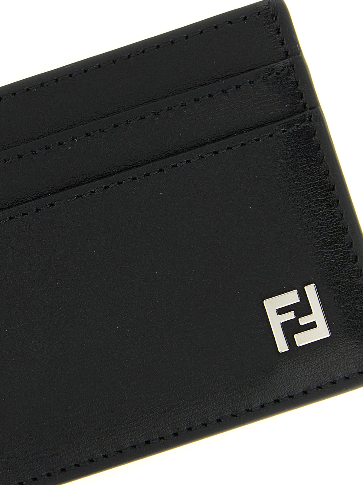 Fendi Schwarzer Kalbsleder-Kartenetui