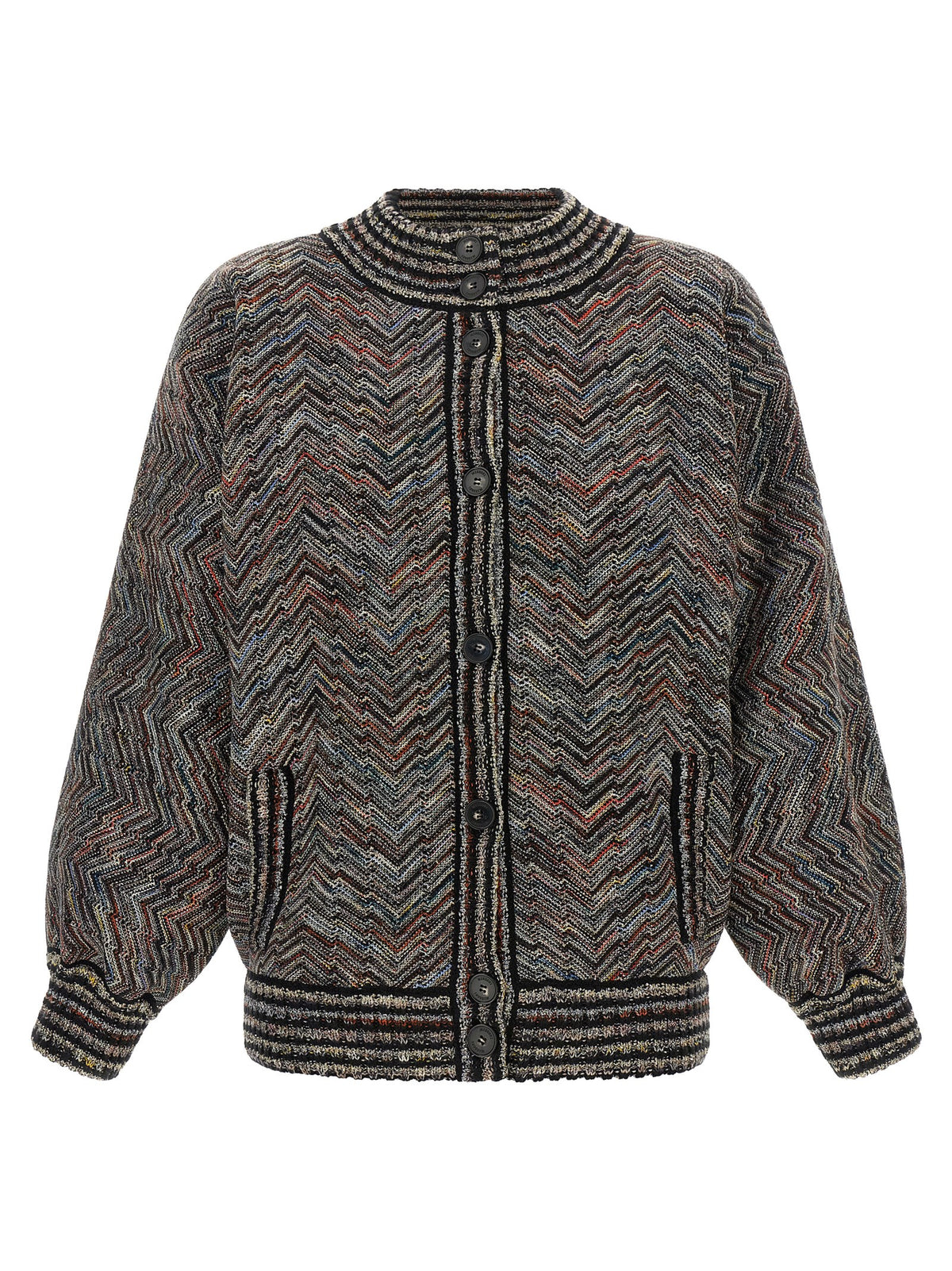 Missoni Mehrfarbige Woll-Bomberjacke