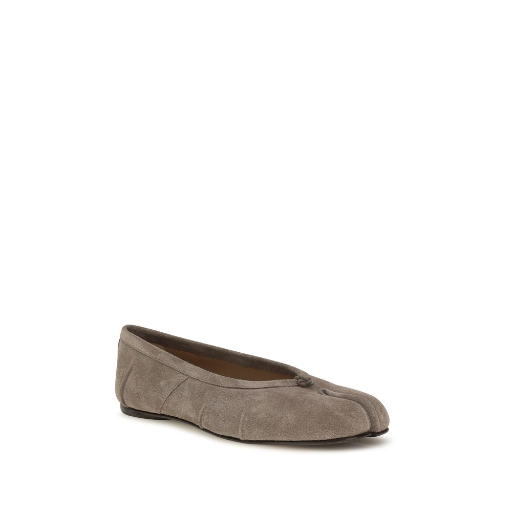 Maison Margiela Graue Ballerinas aus Kalbsleder Bos Taurus