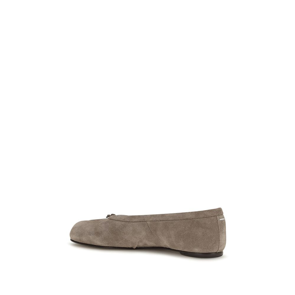 Maison Margiela Graue Ballerinas aus Kalbsleder Bos Taurus