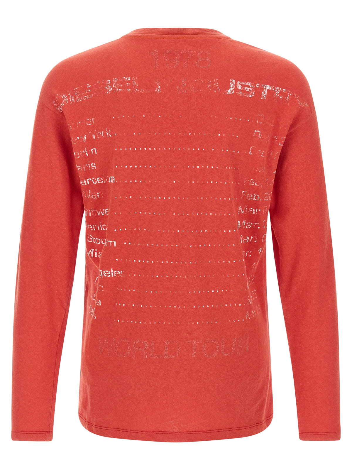 Diesel Rotes Baumwoll-T-Shirt