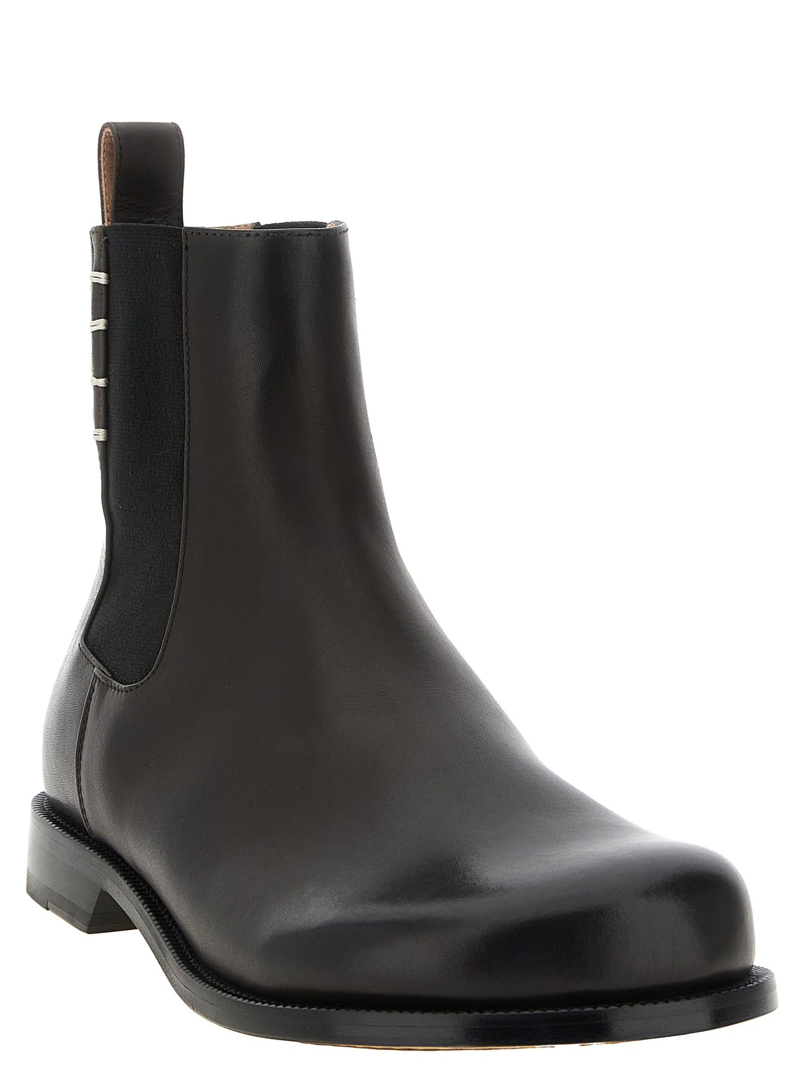 J.W.Anderson Chelsea Boots aus braunem Kalbsleder