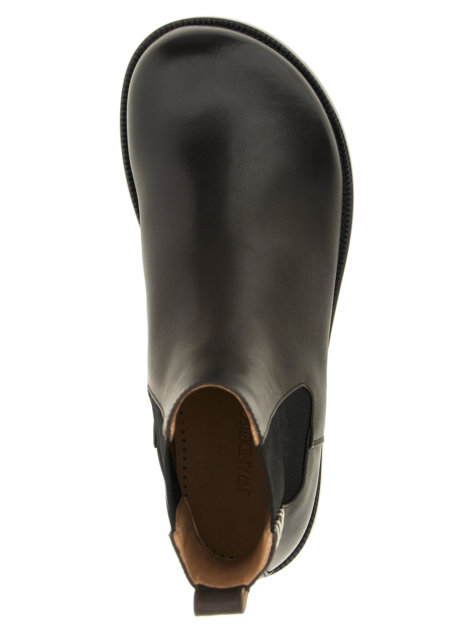 J.W.Anderson Chelsea Boots aus braunem Kalbsleder