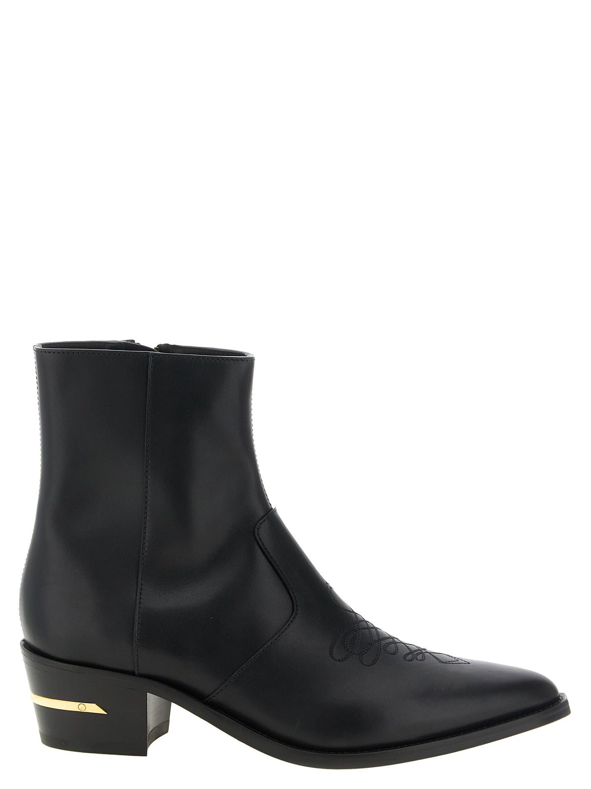 Amiri Schwarze Stiefeletten aus Kalbsleder