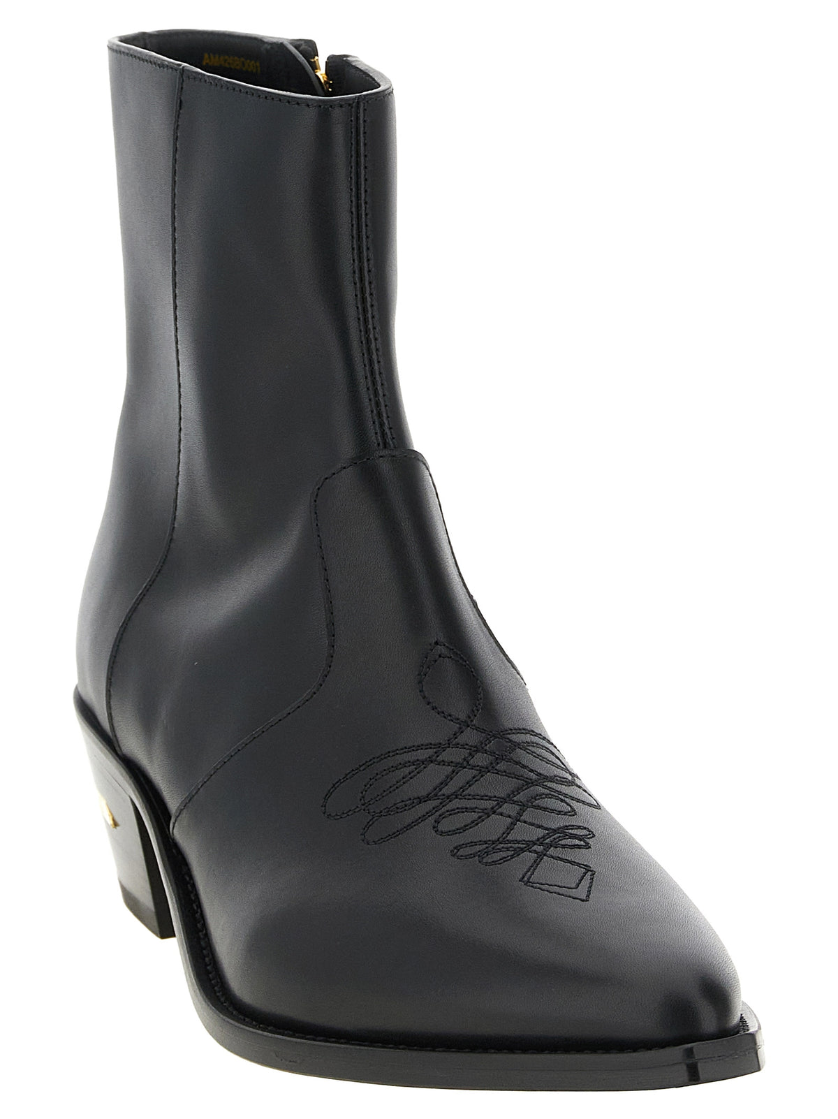 Amiri Schwarze Stiefeletten aus Kalbsleder