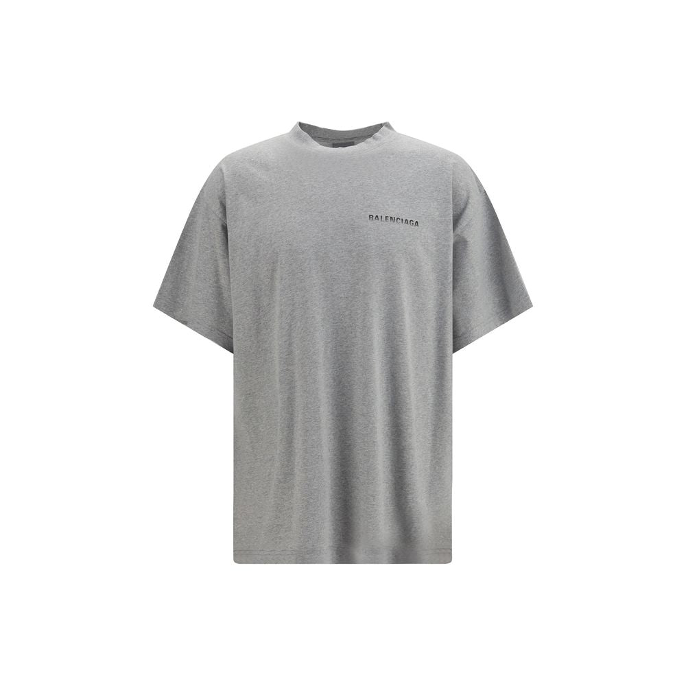Balenciaga Graues Baumwoll-T-Shirt
