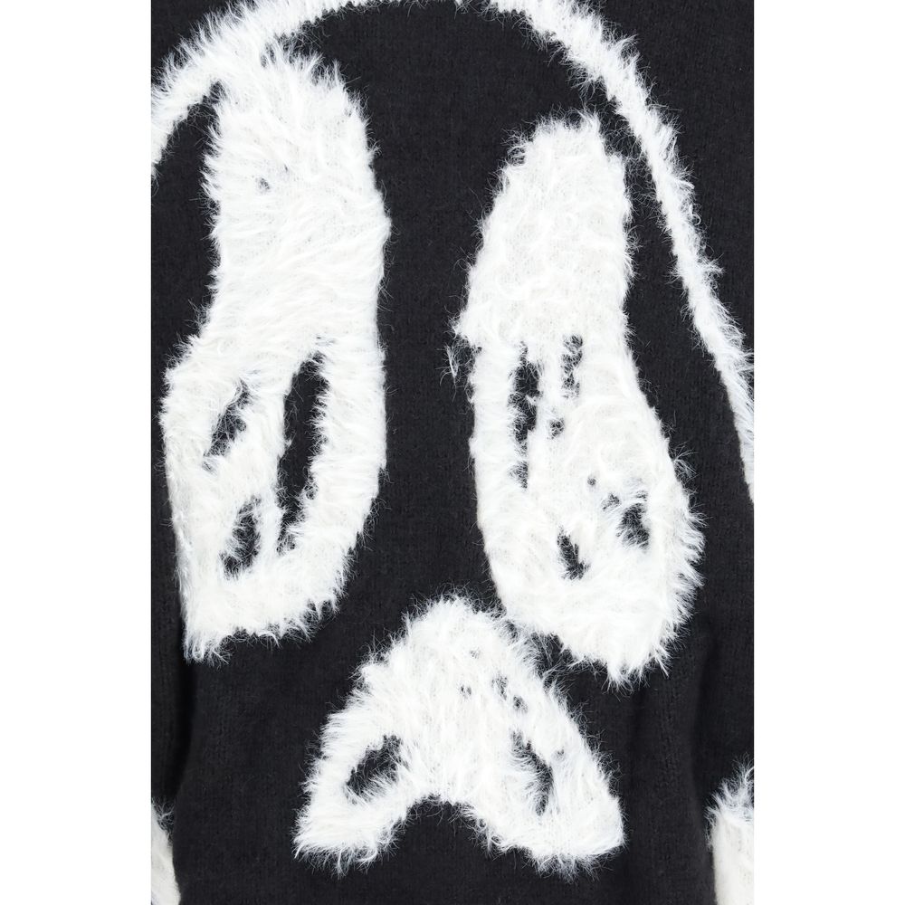 Y-3 Schwarzer Cardigan aus Polyamid