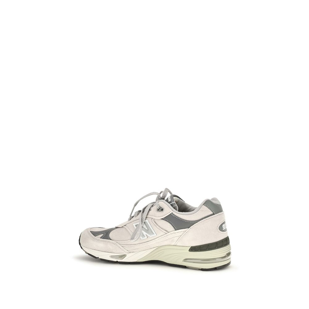 New Balance Graue Wildleder-Sneaker im Athletic-Look