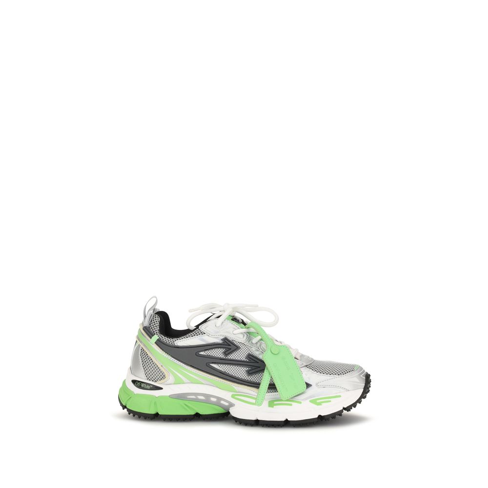 Off-White Zweifarbige Sneaker aus Polyethylen im Athletic-Stil