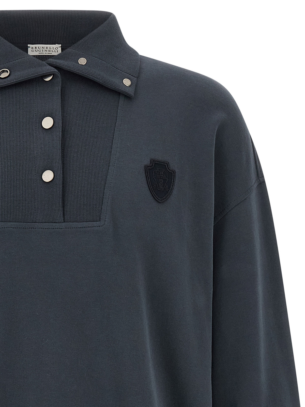 Brunello Cucinelli Blauer Baumwoll-Sweatshirt