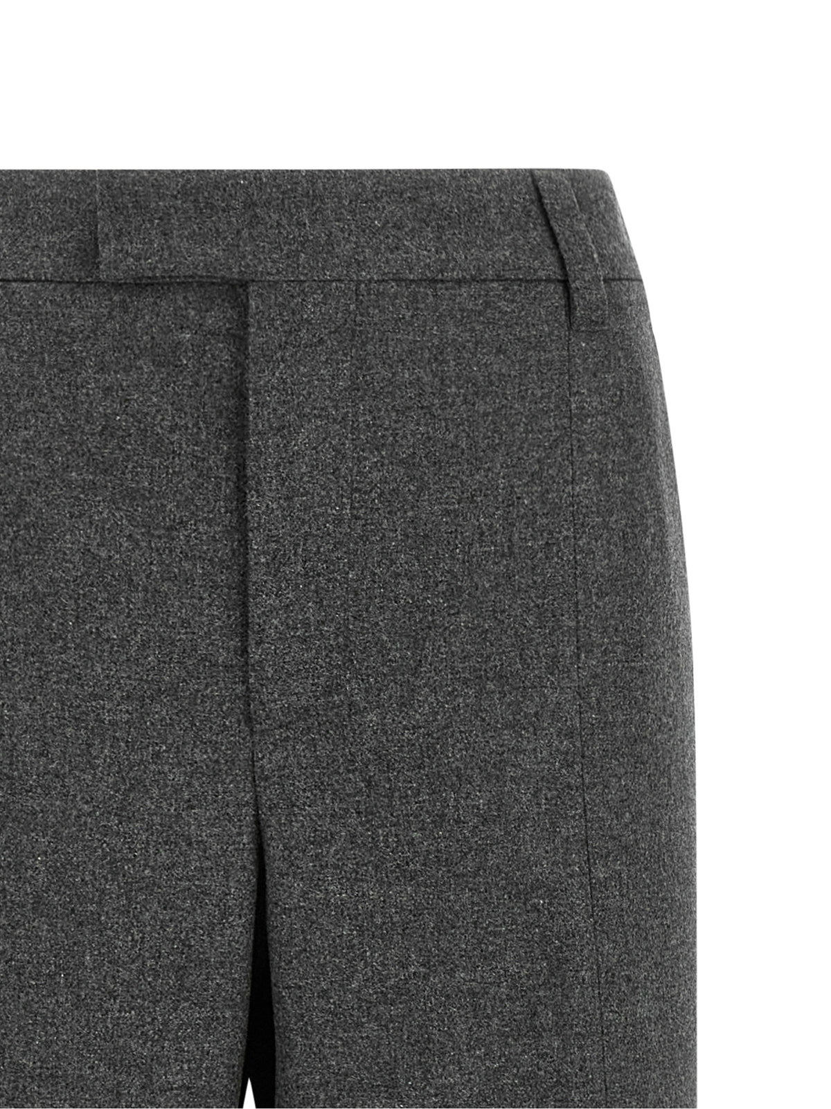 Brunello Cucinelli Graue Hose aus reiner Schurwolle mit ausgestelltem Bein