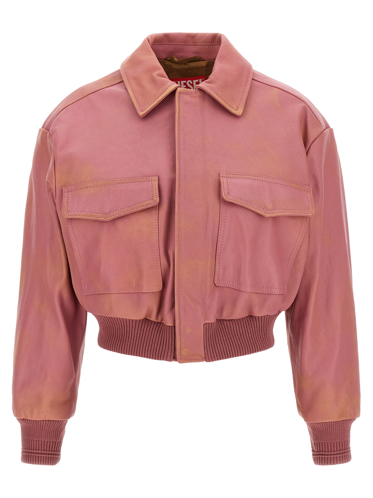 Diesel Mehrfarbige Lammlederjacke