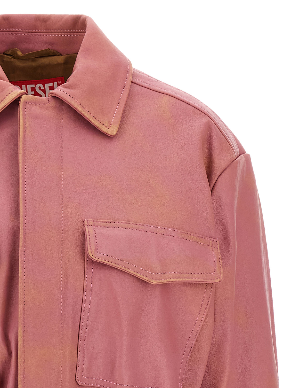 Diesel Mehrfarbige Lammlederjacke