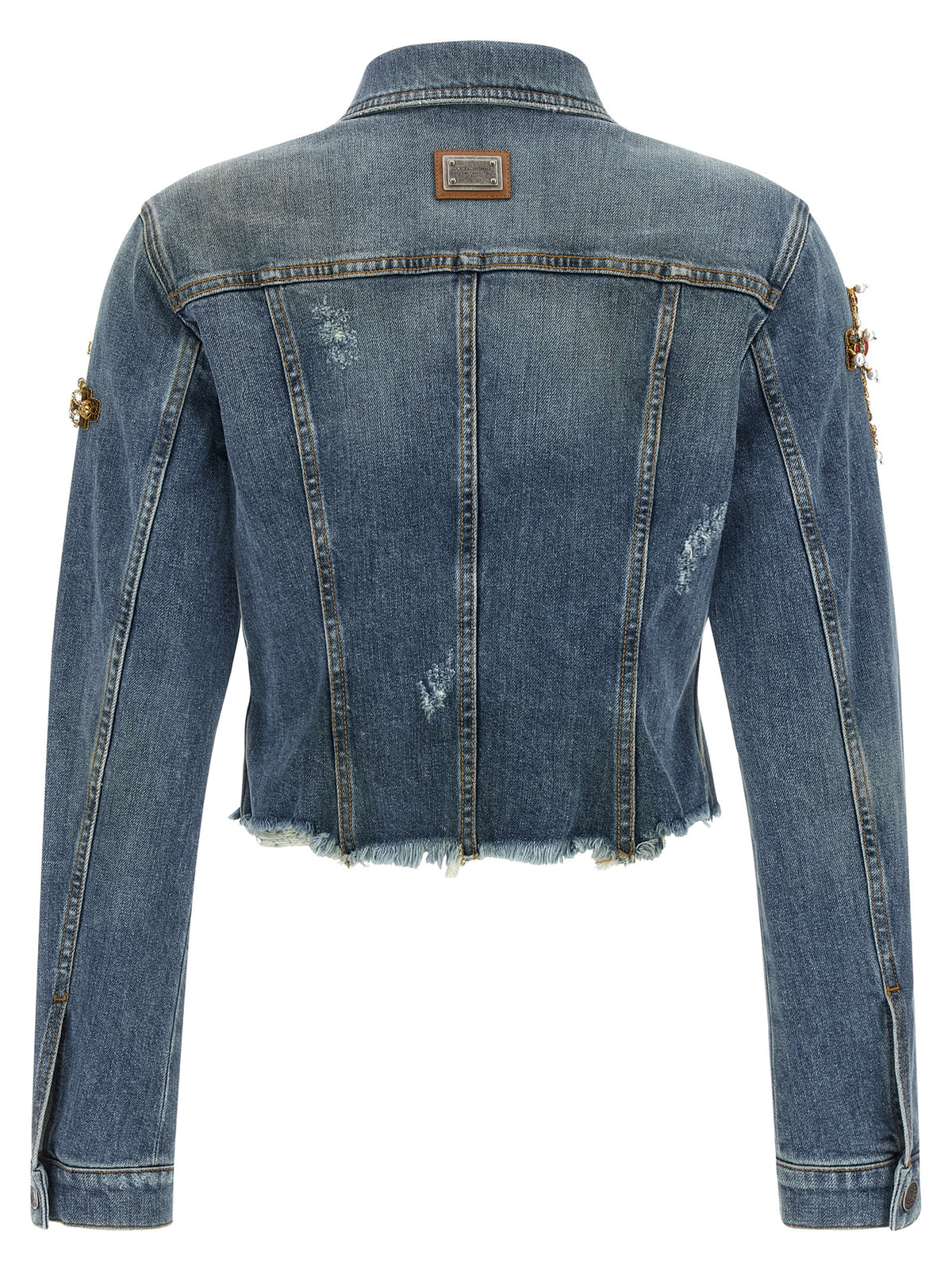 Dolce & Gabbana Blaue Jeansjacke aus Baumwolle