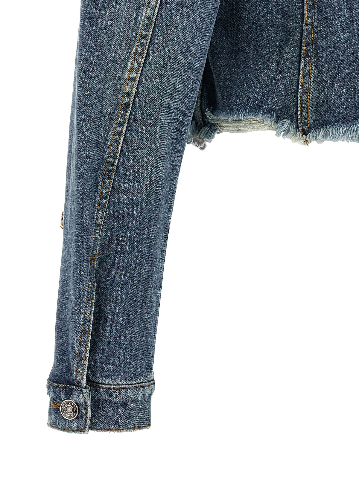 Dolce & Gabbana Blaue Jeansjacke aus Baumwolle