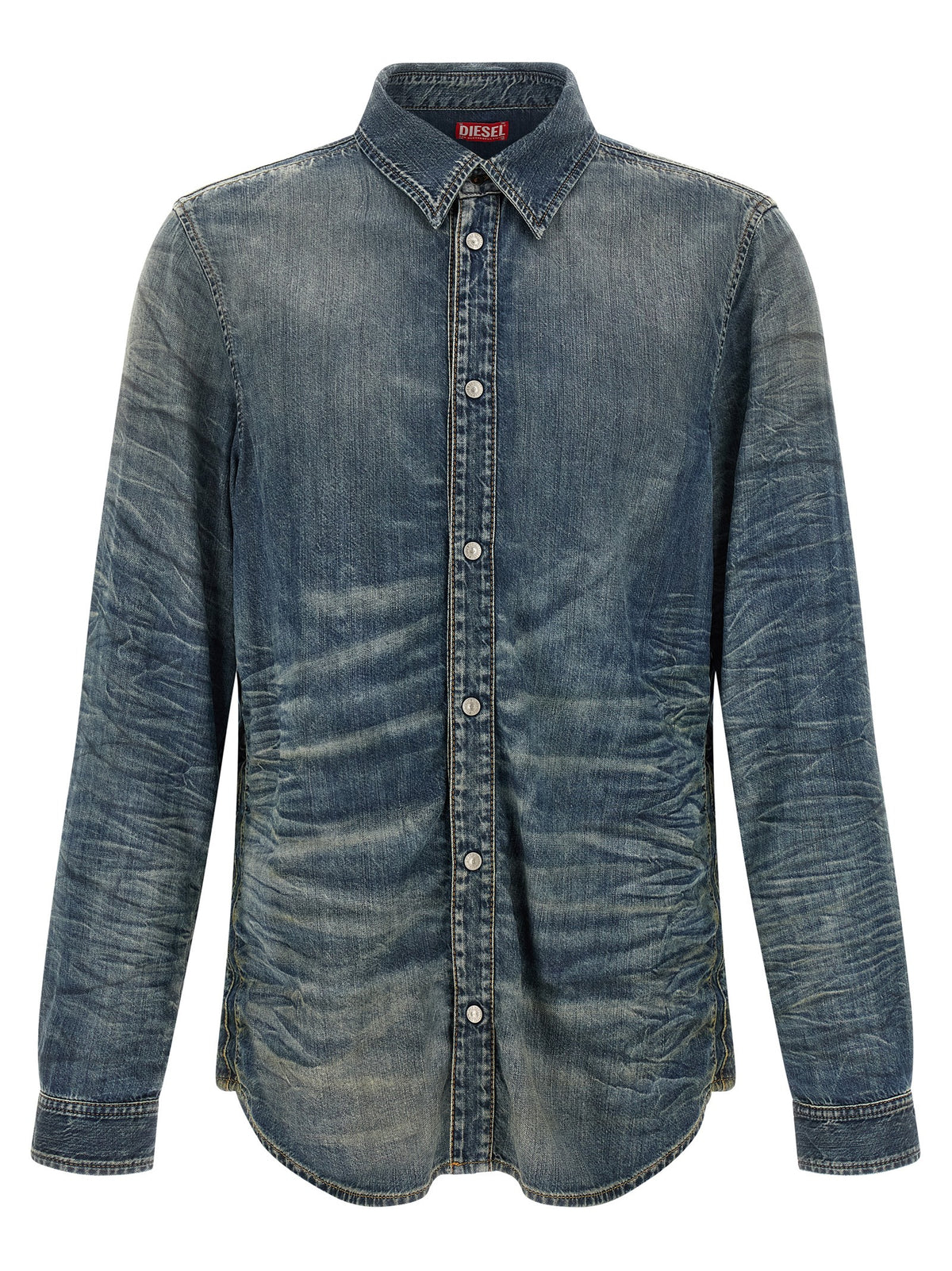 Diesel Blaue Lyocell-Bluse