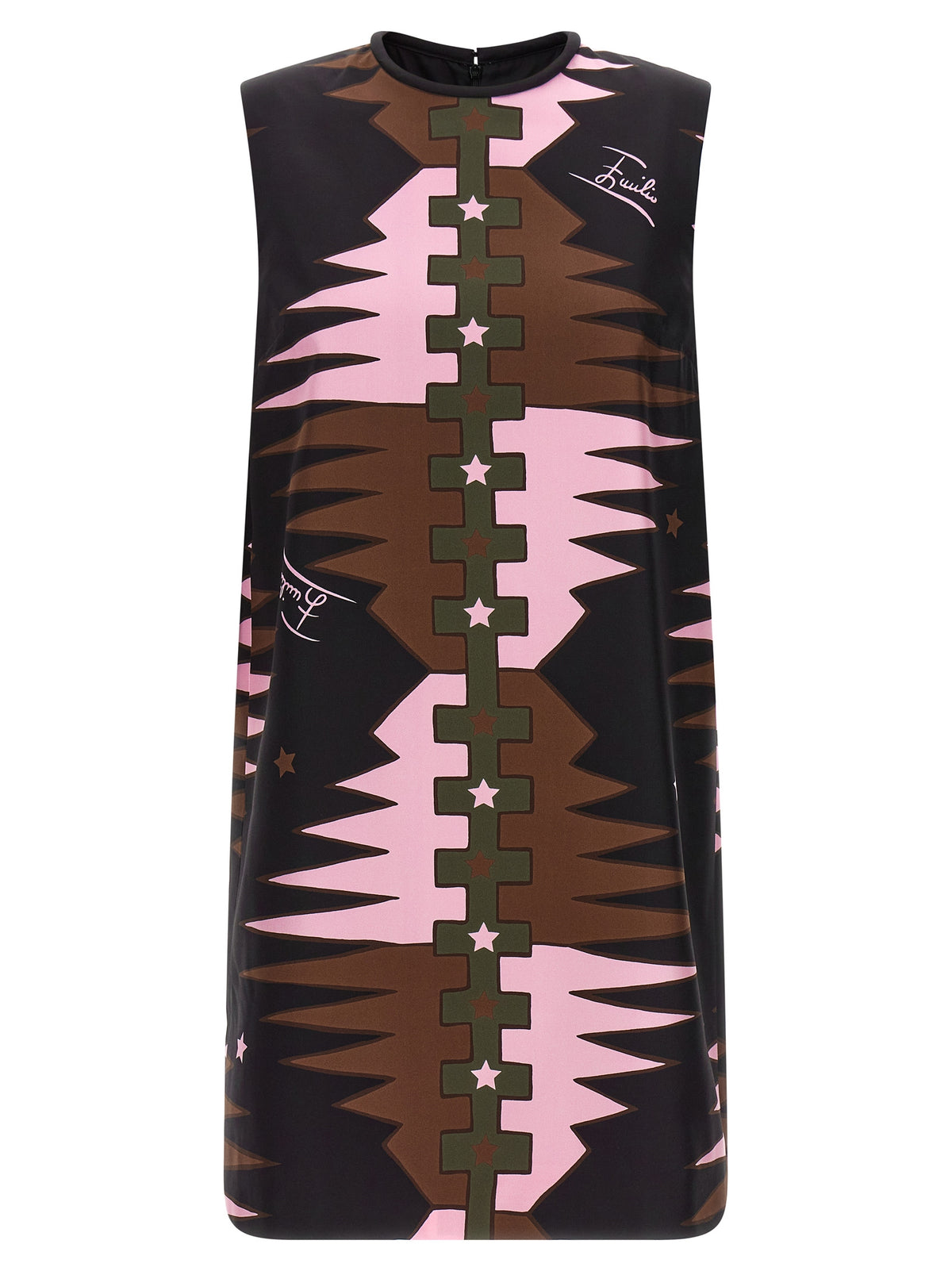 Emilio Pucci Kurzes Seidenkleid in Multicolor