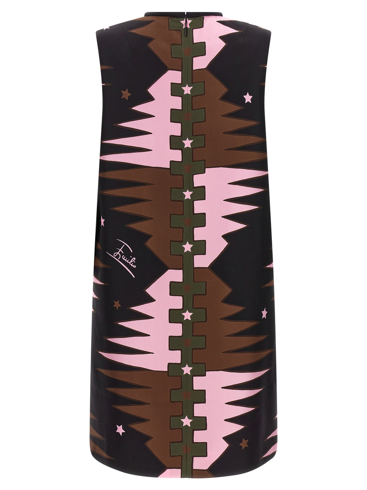 Emilio Pucci Kurzes Seidenkleid in Multicolor
