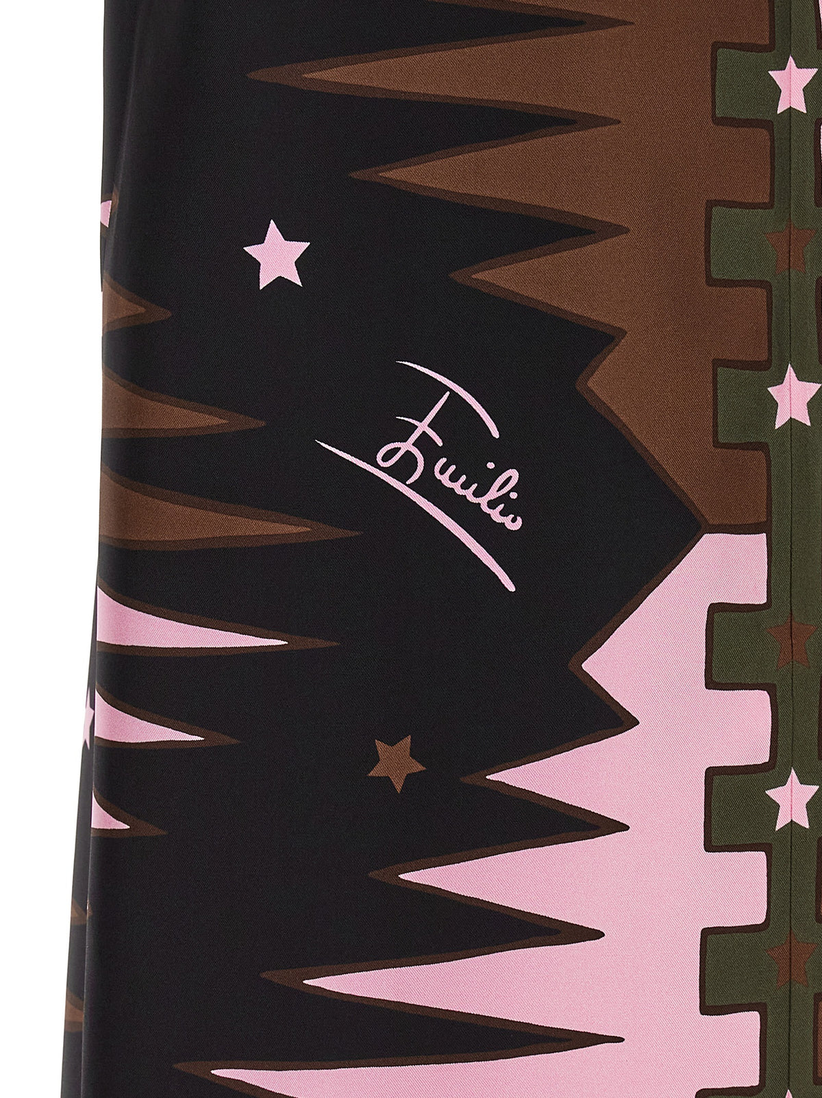 Emilio Pucci Kurzes Seidenkleid in Multicolor