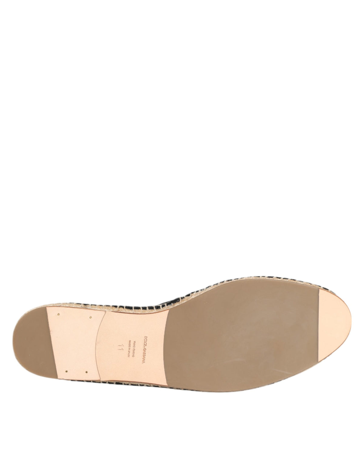 Dolce & Gabbana Schwarze Espadrilles mit verzierten Kronen-Applikationen