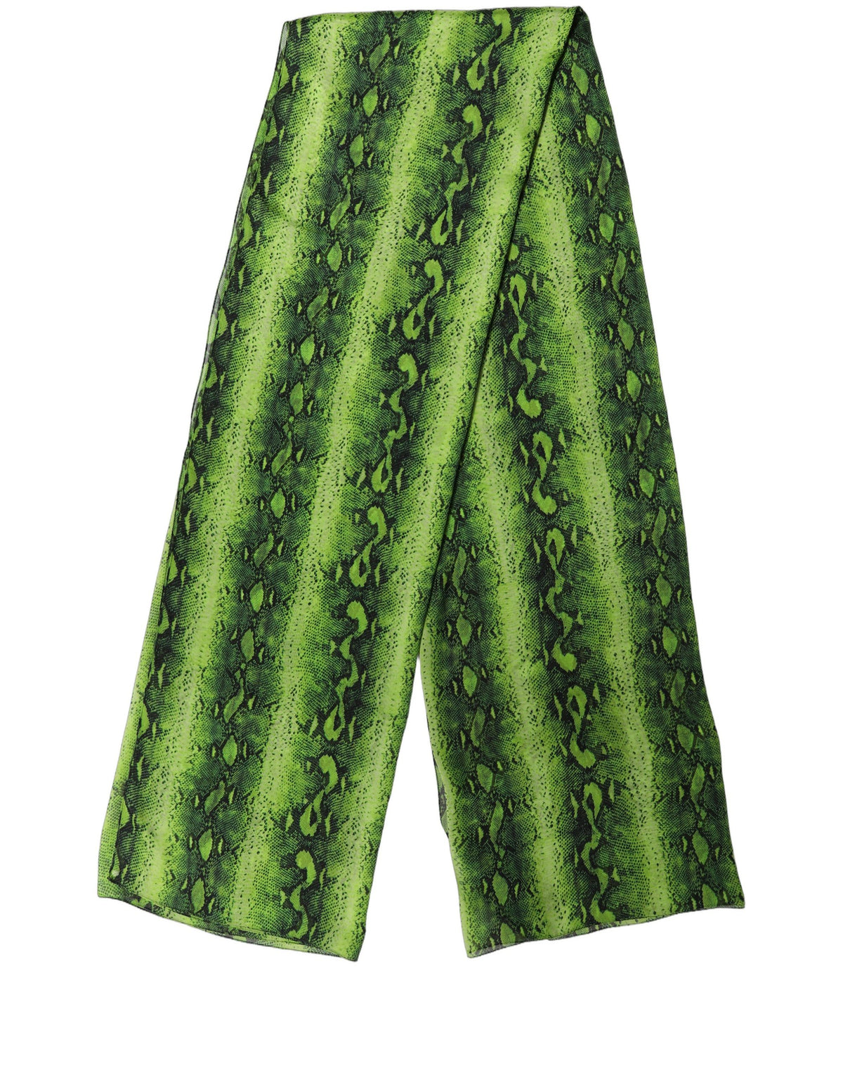 Dolce & Gabbana Seidenschal mit grün-schwarzem Print