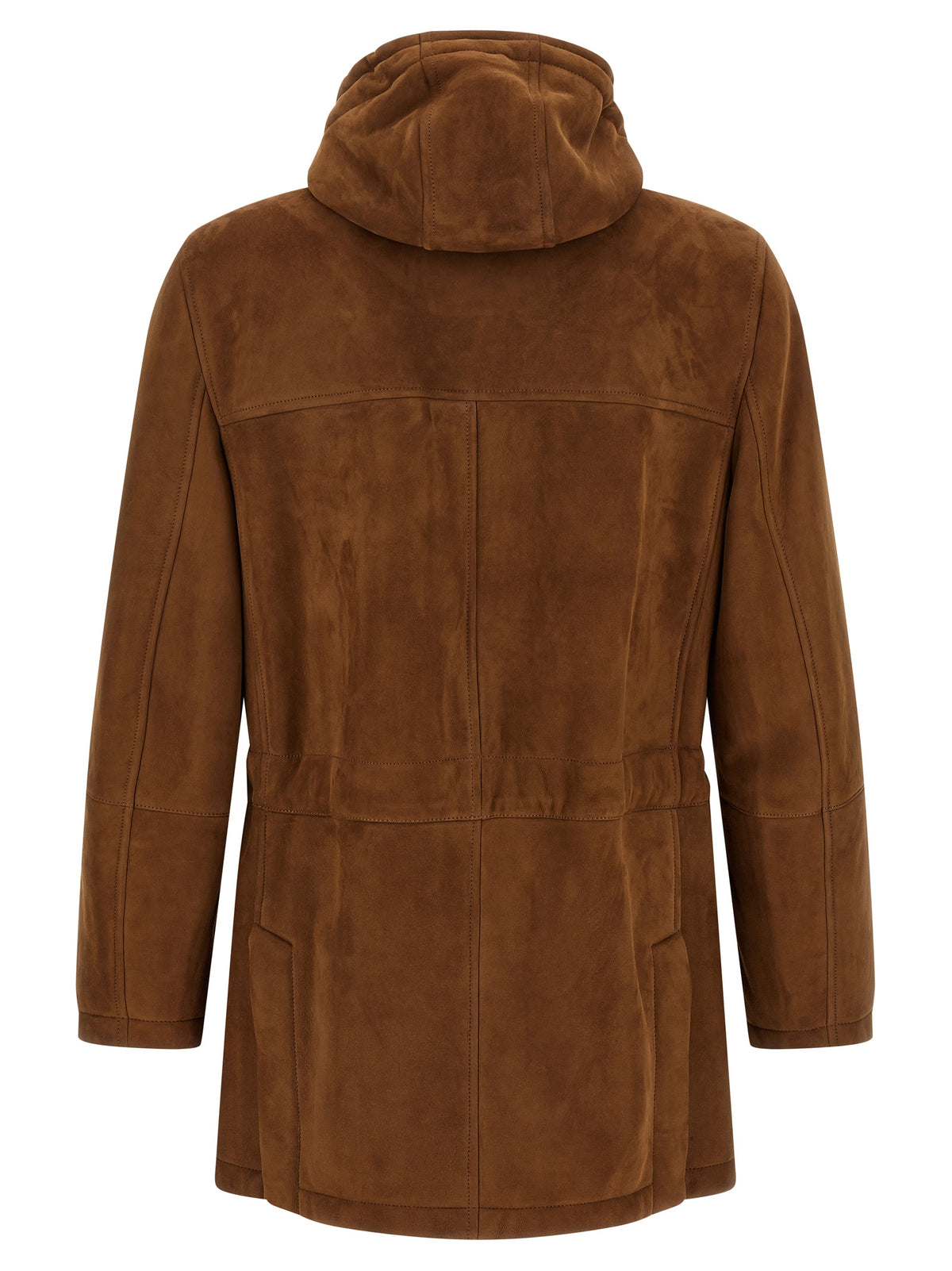 Brunello Cucinelli Braune Lammlederjacke