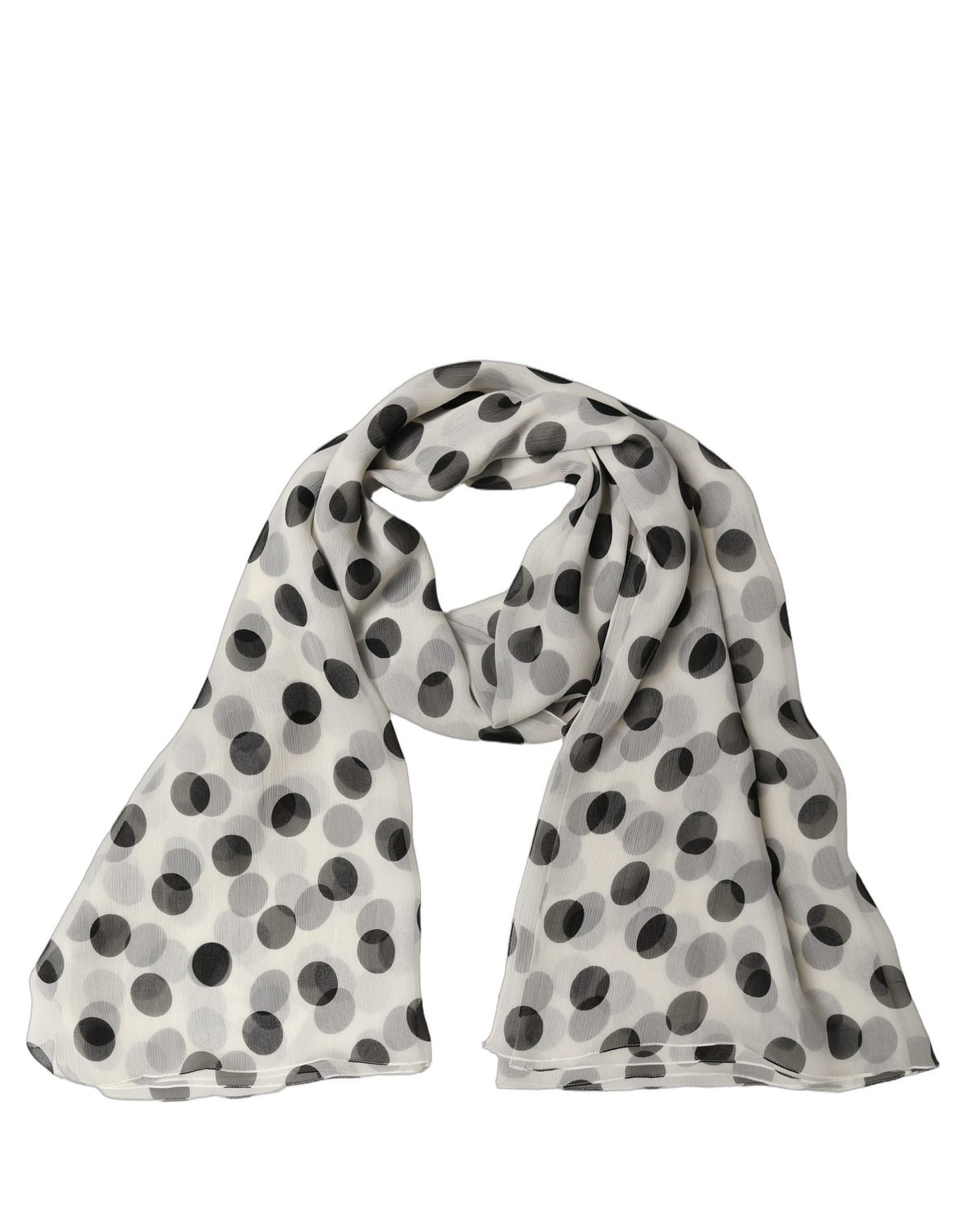 Dolce & Gabbana Schal Stola mit schwarz-weißen Polka Dots