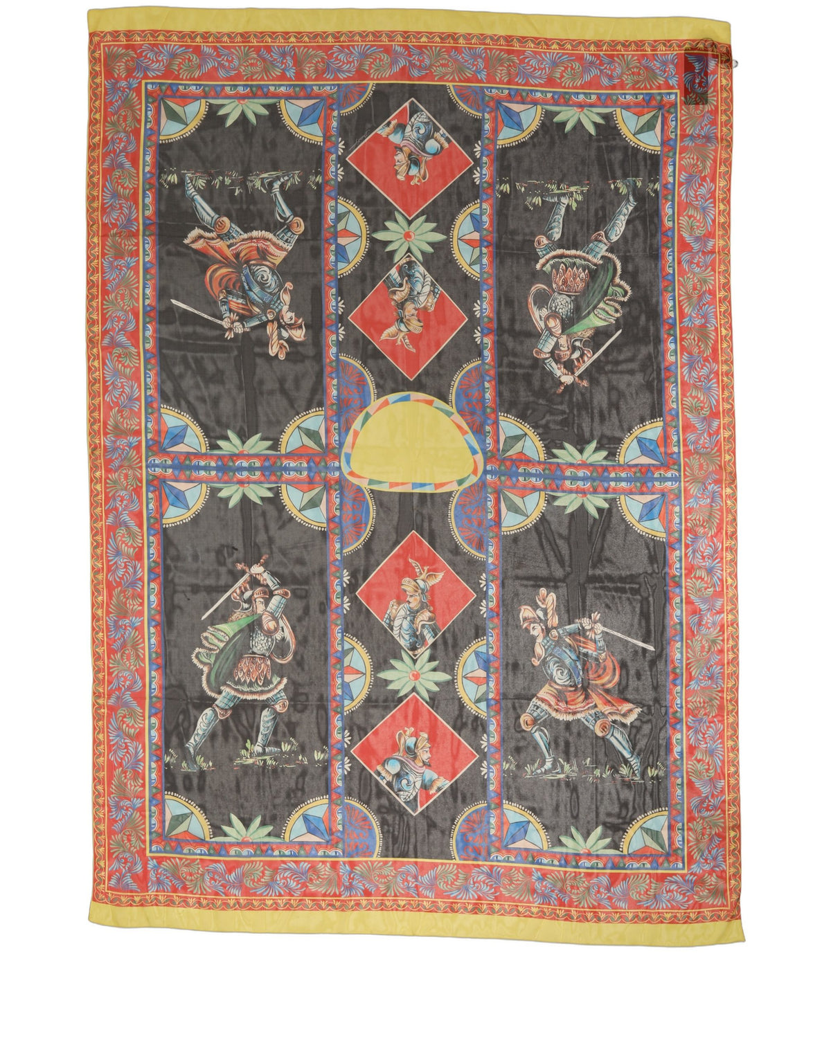 Dolce & Gabbana Multicolor Seidenschal mit Print