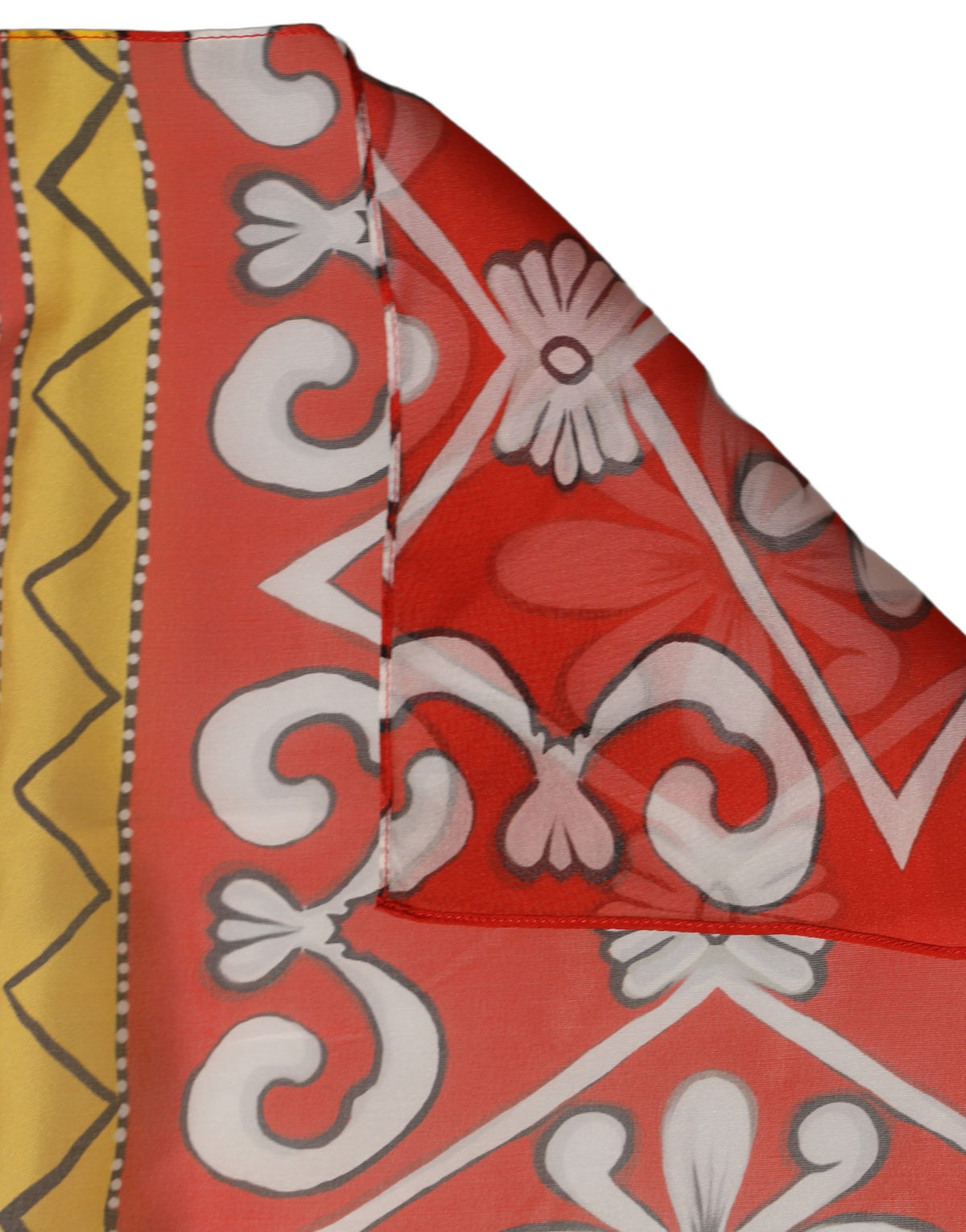 Dolce & Gabbana Multicolor Seidenschal mit Print