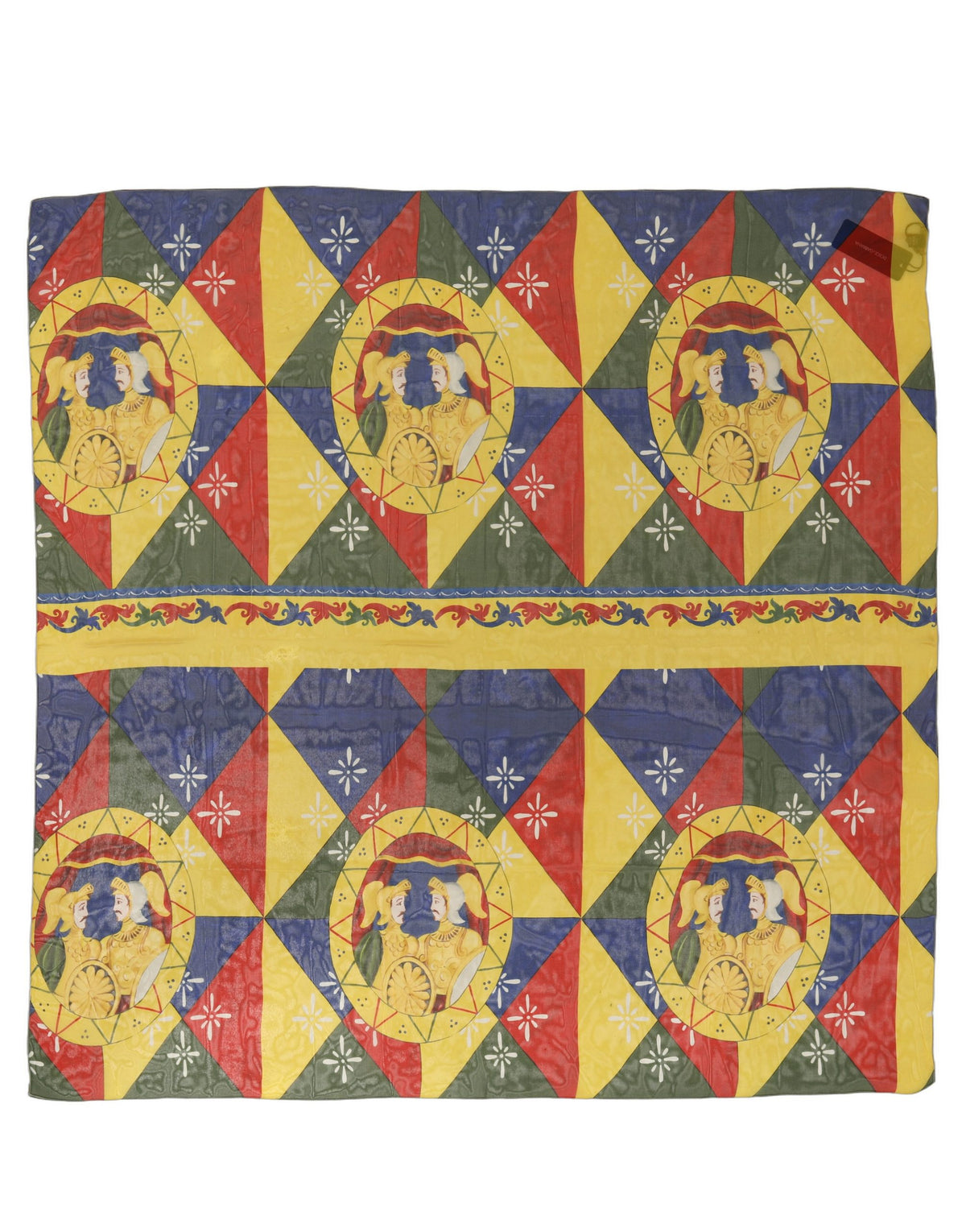 Dolce & Gabbana Multicolor Seiden Foulard im Quadrat mit Print