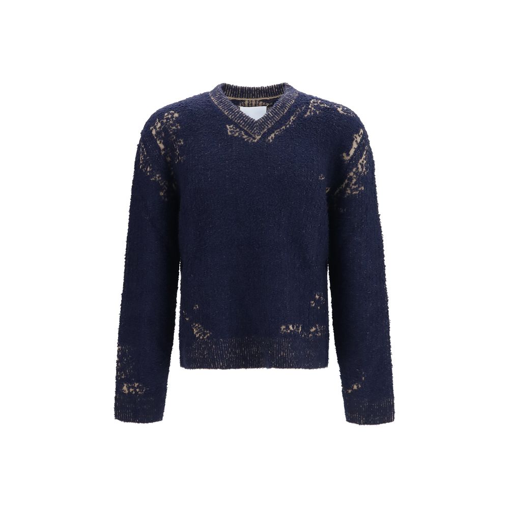 Maison Margiela Blauer Baumwoll-Sweatshirt