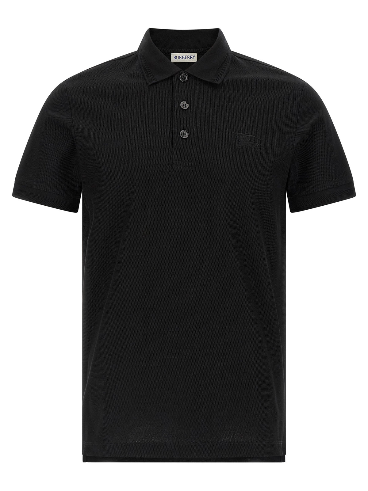 Burberry Schwarzes Baumwoll-Poloshirt